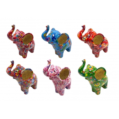 TIRELIRE ELEPHANT DARCY - M - 6 ASS.