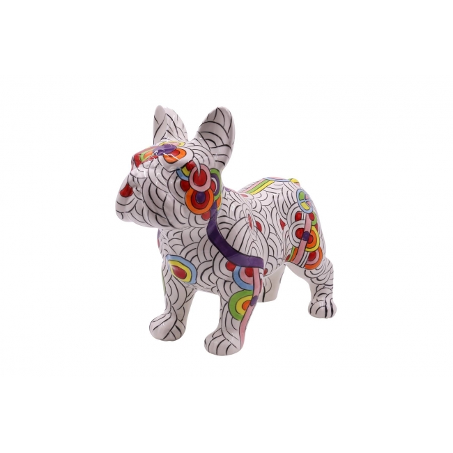 STATUETTE BULLDOG FRANCAIS JACK - CIRCLES OF LIFE - L