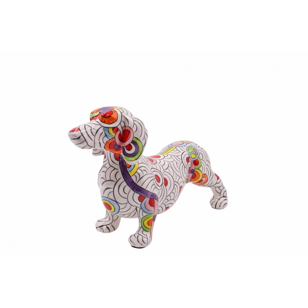 STATUETTE BASSET FRANKIE - CIRCLES OF LIFE - L