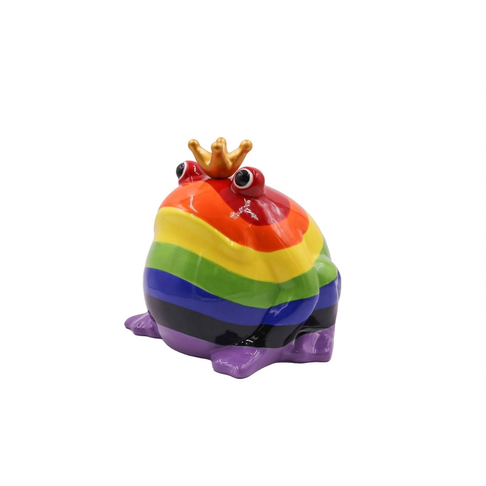 STATUETTE GRENOUILLE FREDDY - RAINBOW - L