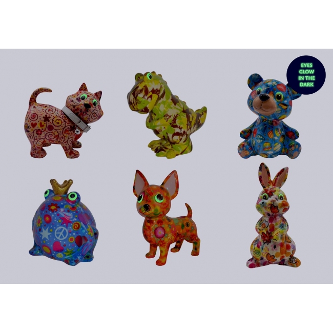 TIRELIRE ANIMAL MIX GLOW IN...