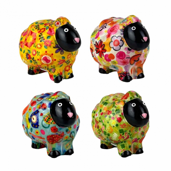 TIRELIRE MOUTON PELUCHE -...