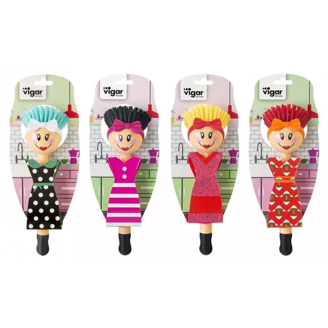 BROSSE VAISSELLE DOLLS BEAUTIES ASSORTIE
